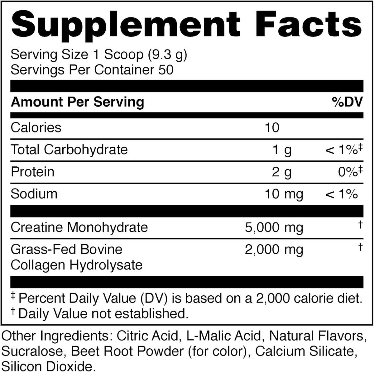 Bucked Up Creatine + Collagen for Women, Essentials (50 Servings) - Fruit Punch