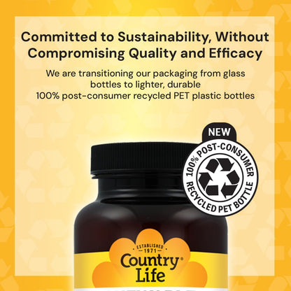 Country Life Target-Mins Magnesium 600 mg and Potassium 198 mg, 180 Tablets