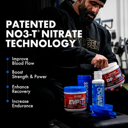 Evogen EVP Xtreme NO Pre-Workout for Men & Women | Sour Candy | 40 Servings | Arginine nitrate, L-citrulline, beta-alanine, creatine and coconut water; caffeine and yohimbe for energy and pumps