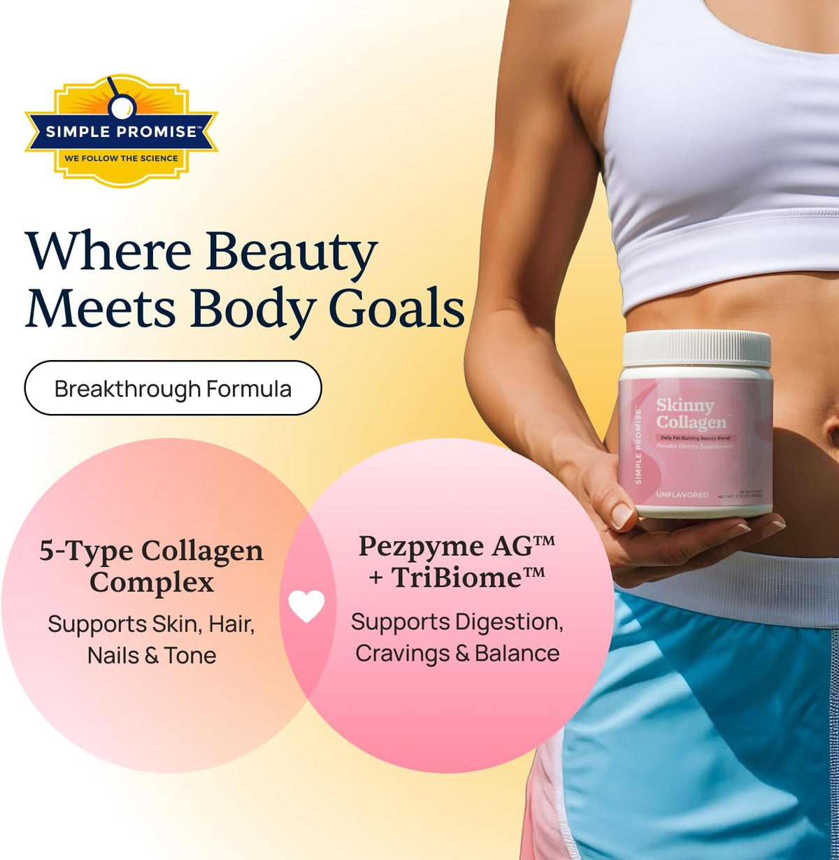 CardioClear7 and Skinny Collagen Bundle - Heart & Beauty - CoQ10, Peptides | Collagen-Cardio Daily Pair, For Stronger Hair, With Shilajit and Peptides, One Capsule Plus a Scoop Daily, 30 Day Supply