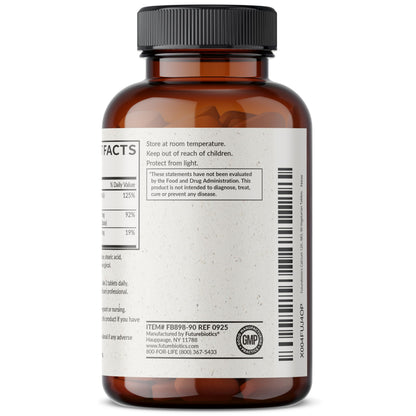Futurebiotics Calcium 1200 MG Per Serving Sustained Release with Vitamin D3 1000 IU Per Serving Non-GMO, 90 Vegetarian Tablets