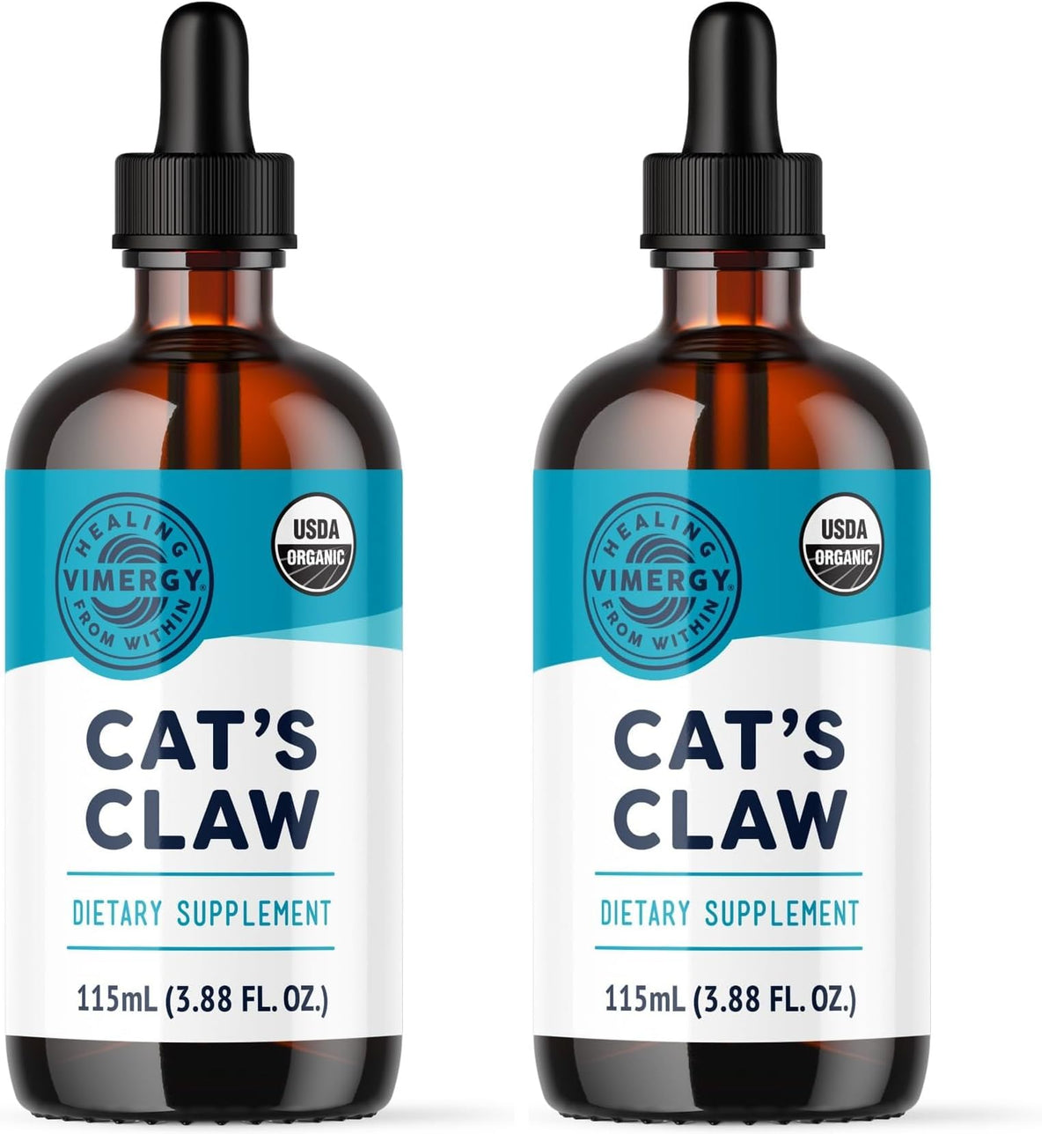Vimergy USDA Organic Cat’s Claw Liquid – Provides Antioxidant Support* – Benefits The Immune System* – Vegan, Gluten-Free, Non-GMO – 57 Servings (115 mL)