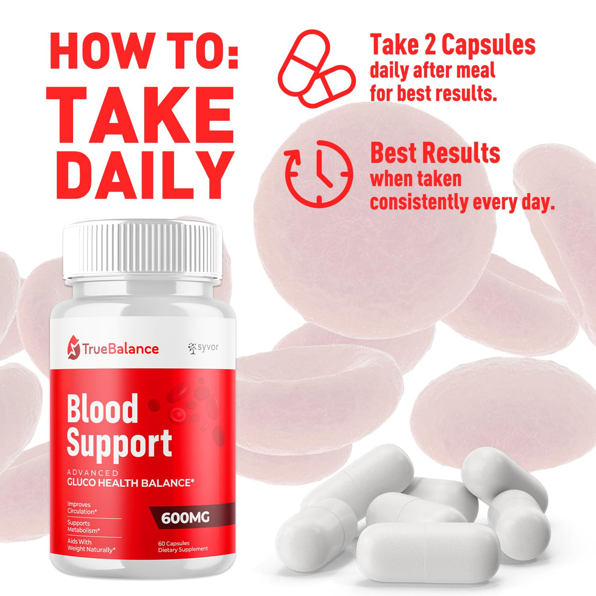 True Balance Capsules, Official TrueBalance Glycogen Support Pills with All Natural Ingredients, Advanced Formula Glyco Support Supplement with Maximum Strength Vitamins for Women & Men (60 Capsules) Syvor buy supplements Au