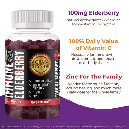 Grab The Gold PB&J Protein Bars & Immune Gummies Bundle