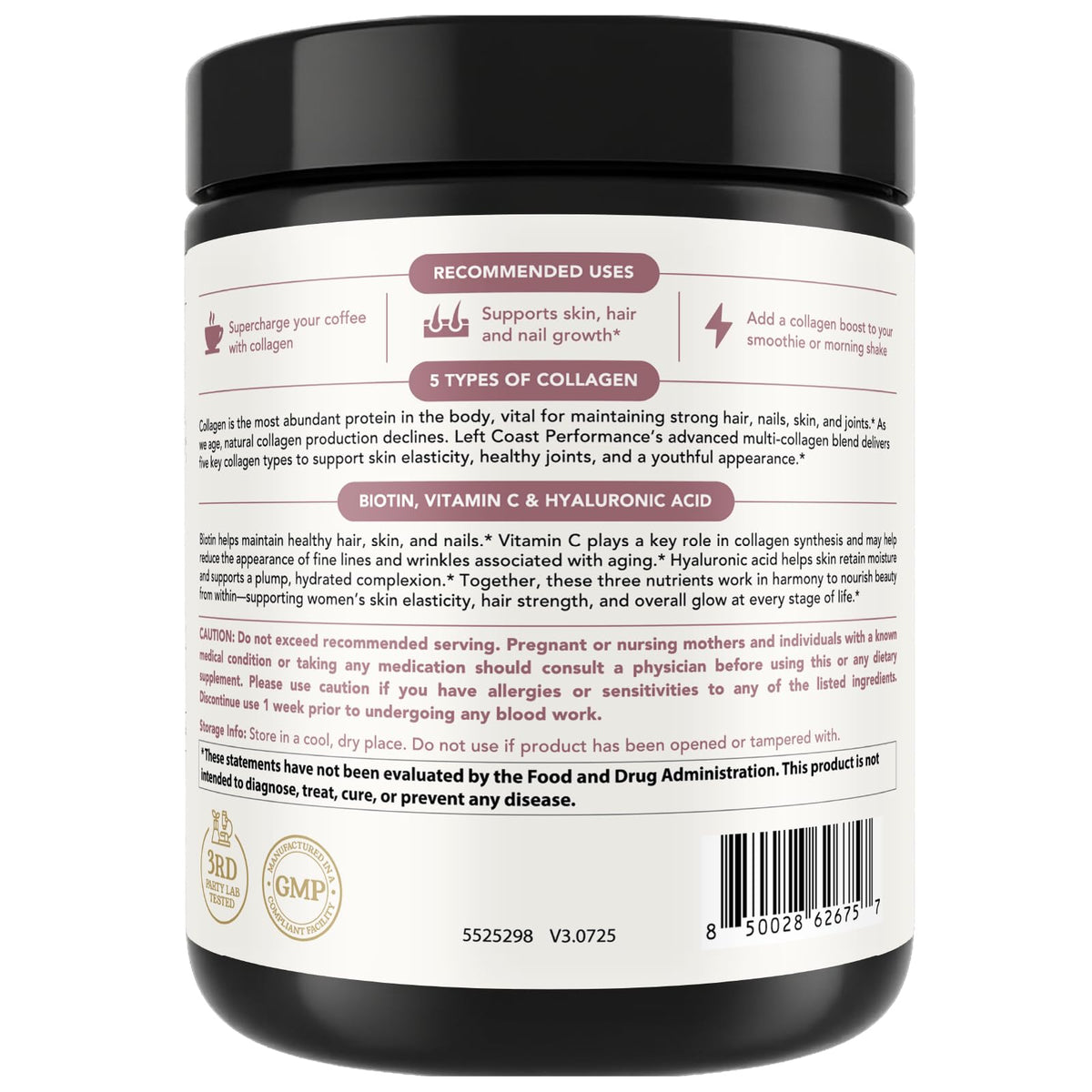 Advanced Collagen Complex Powder – VERISOL®, FORTIBONE®, & FORTIGEL® for Hair, Skin, Bone & Joint Support – Clinically Studied Ingredients – Grass-Fed Hydrolyzed Collagen Peptides – 30 Servings