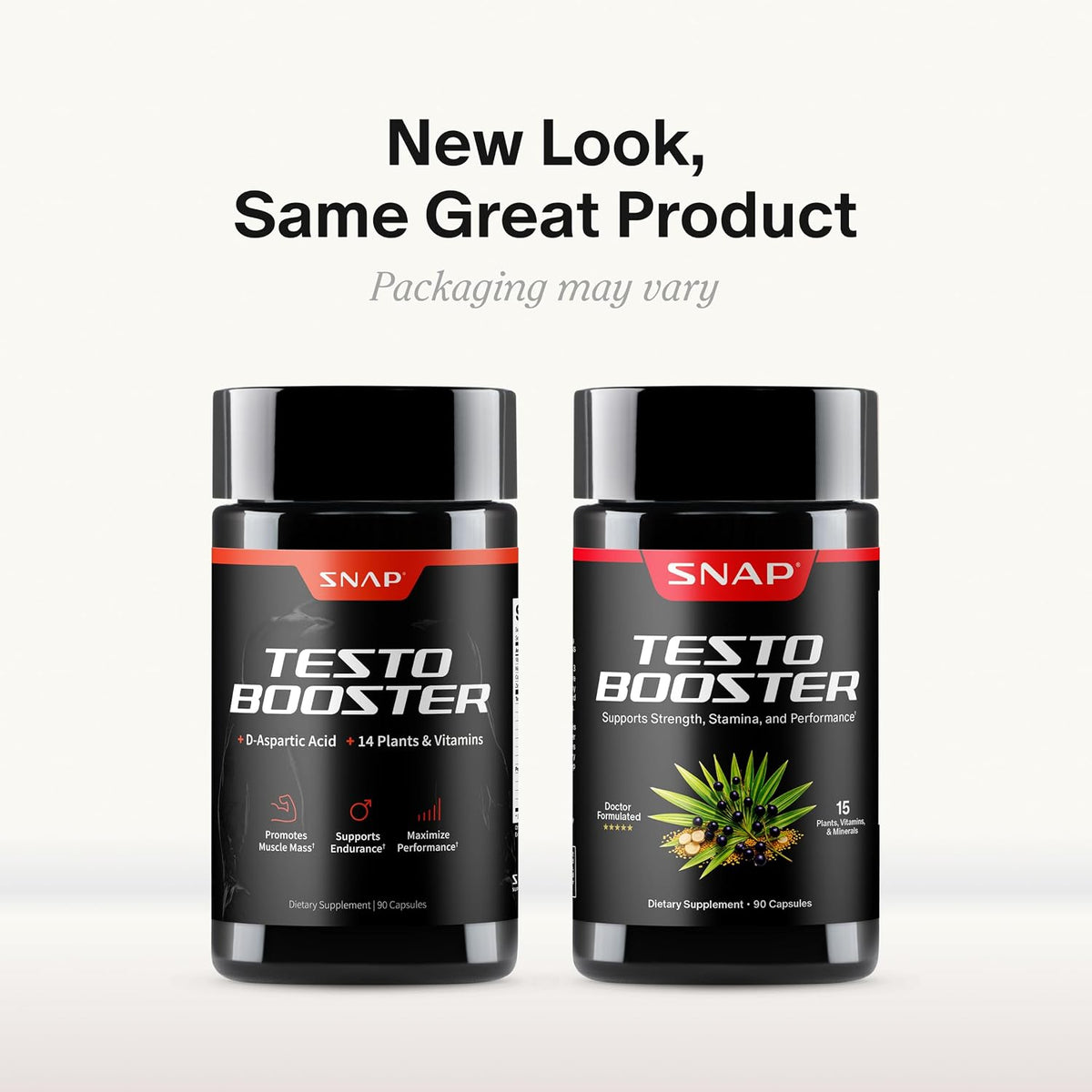 Snap Supplements Big Boy Bundle, Daily Men's Health Support, 90 Caps. Each | Includes Prostate Health with Saw Palmetto for Men, Testo Booster for Men & Nitric Oxide Booster, Vegan, Non-GMO, Gluten-Free
