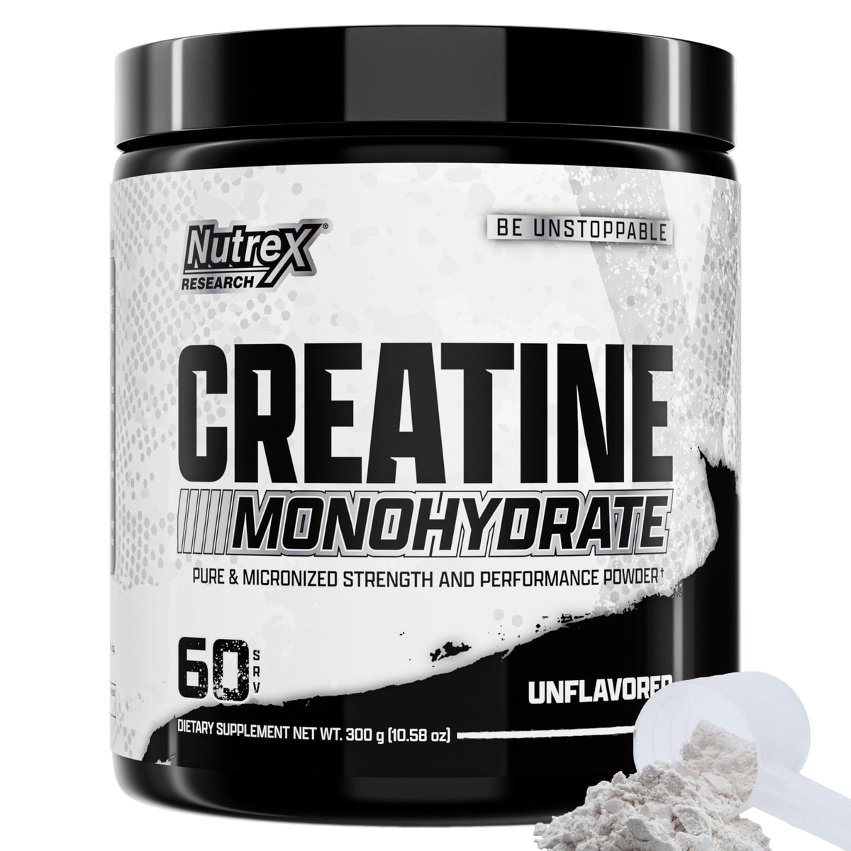 Nutrex Research Micronized Creatine Monohydrate Powder - 200 Servings (1KG) Pure, Unflavored Creatine Monohydrate Supplement for Muscle Gain, Strength and Performance, 5G Per Serv (2.2lbs)