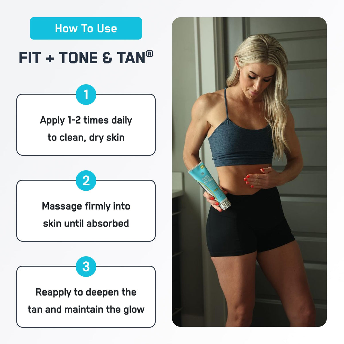 SteelFit Firming Body Lotion - Contouring & Skin Tightening Cream for Body | Firm & Tone Cellulite Remover for Legs Belly & Saggy Skin - Nourishing & Soothing with Shea & Cocoa Butter - Milk & Honey