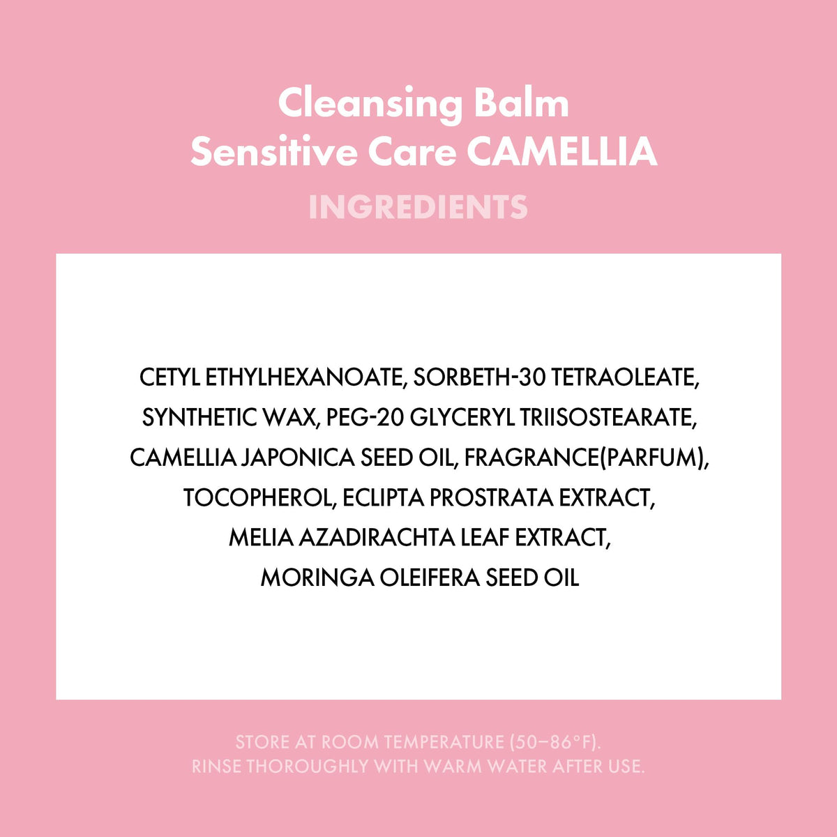 KAHI Cleansing Balm Sensitive Care Camellia - Gentle Makeup Remover Balm with Camellia Seed Oil & Vitamin E - Korean Skincare with Only 10 Ingredients 1.69 oz KAHIBuy Supplements Australia