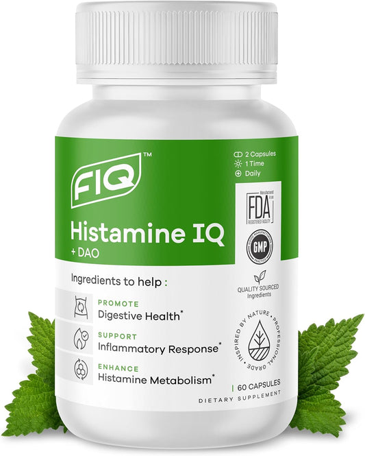 Suplement Product​Formula IQ - Histamine IQ - Diamine Oxidase (DAO) Enzyme Supplement - DAO Histamine Blocker - Immune Support - 60 Capsules - PureBliss USA
