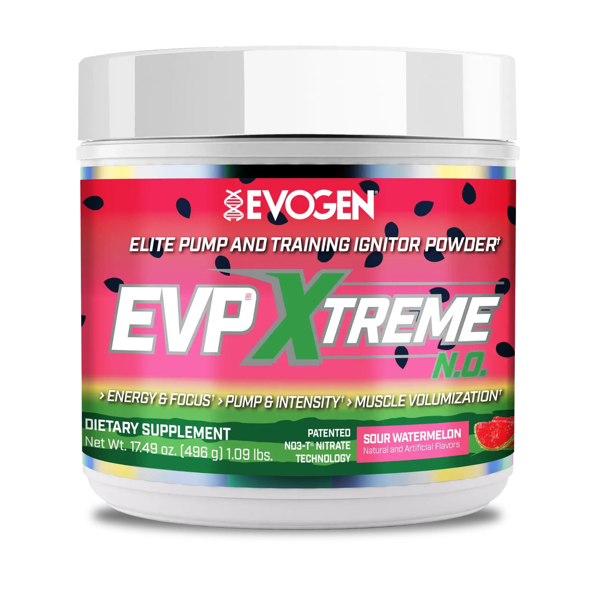 Evogen EVP Xtreme NO Pre-Workout for Men & Women | Sour Candy | 40 Servings | Arginine nitrate, L-citrulline, beta-alanine, creatine and coconut water; caffeine and yohimbe for energy and pumps