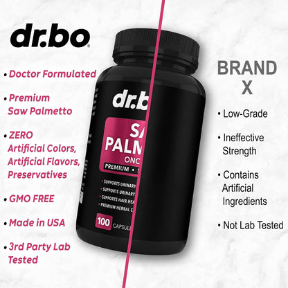 Saw Palmetto for Women Hair Loss - DHT Blocker for Women Natural Growth Plus Bladder Control Supplements Complex - Pure Saw Palmetto Hair Loss Supplement Capsules Support Extract & Urination Pills Aid