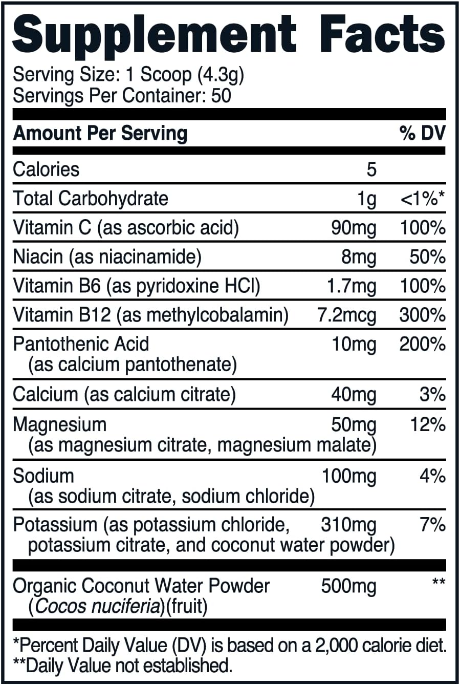 Bucked Up Essentials Electrolytes Rocket Pop | Advanced Hydration Complex with 500 mg Electrolytes Per Serving | Gluten Free Non GMO Third Party Tested Drink Mix | 230g (50 Servings)
