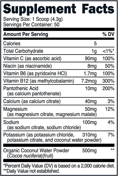 Bucked Up Essentials Electrolytes Rocket Pop | Advanced Hydration Complex with 500 mg Electrolytes Per Serving | Gluten Free Non GMO Third Party Tested Drink Mix | 230g (50 Servings)