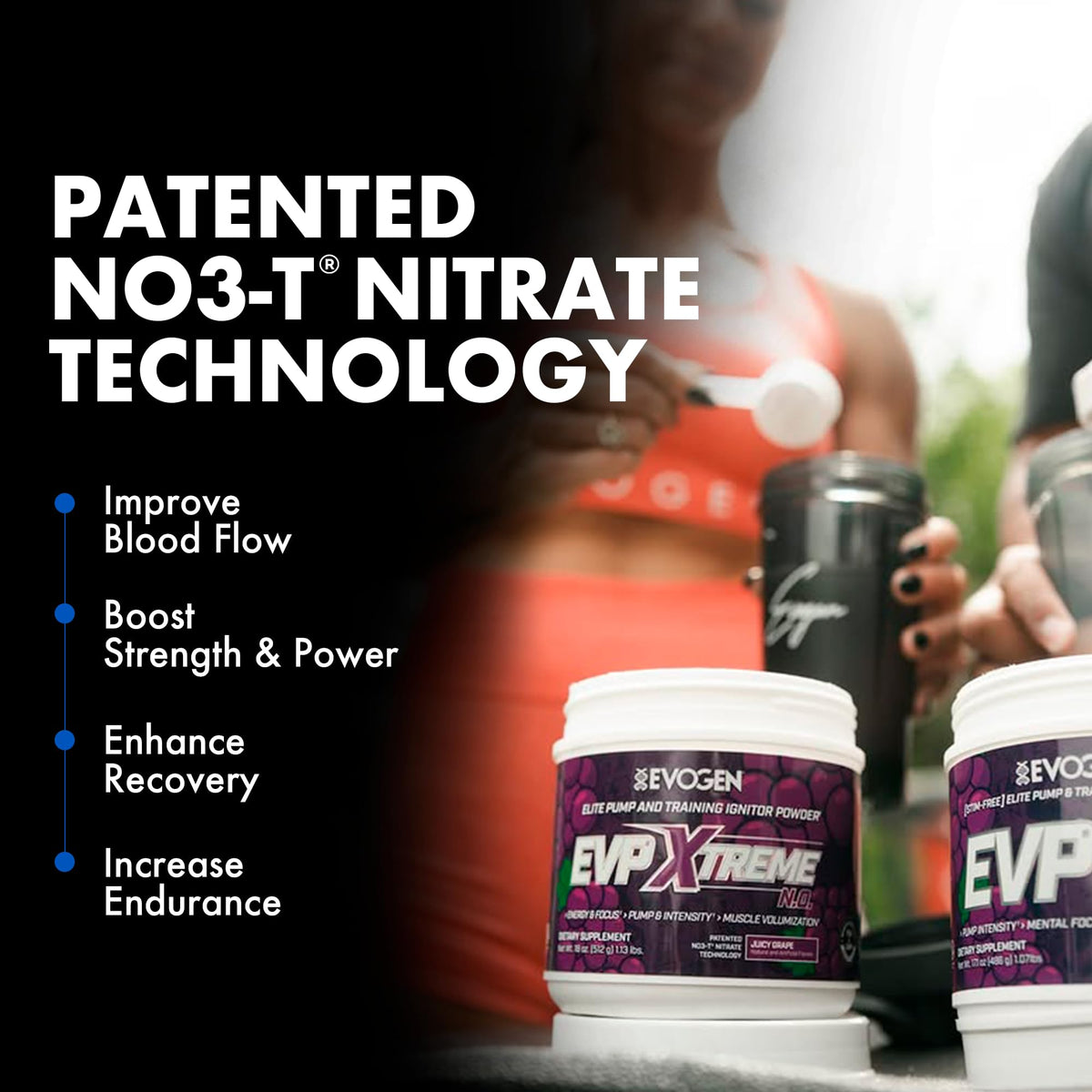 Evogen EVP Xtreme NO Pre-Workout for Men & Women | Sour Candy | 40 Servings | Arginine nitrate, L-citrulline, beta-alanine, creatine and coconut water; caffeine and yohimbe for energy and pumps