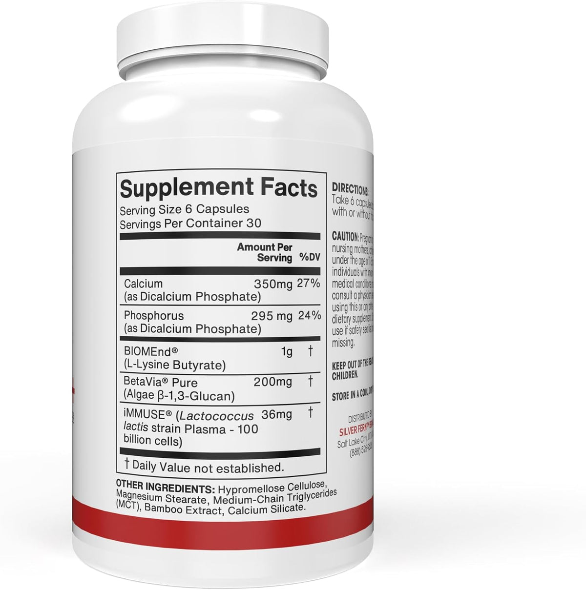 Silver Fern Brand Postbiotic+ – Postbiotic Supplement | with BIOMend™, BetaVia™ & Immuse® – Supports Gut Microbiome Balance & Daily Wellness – 30 Capsules (1 Pack)