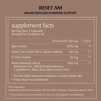 Paulina FITNESS Reset Detox Duo AM + PM Weight Loss Support Bundle | Supports Metabolism, Appetite Control, Digestion & Overnight Detox, 30-Day Supply, Vegan, Gluten & Cruelty-Free