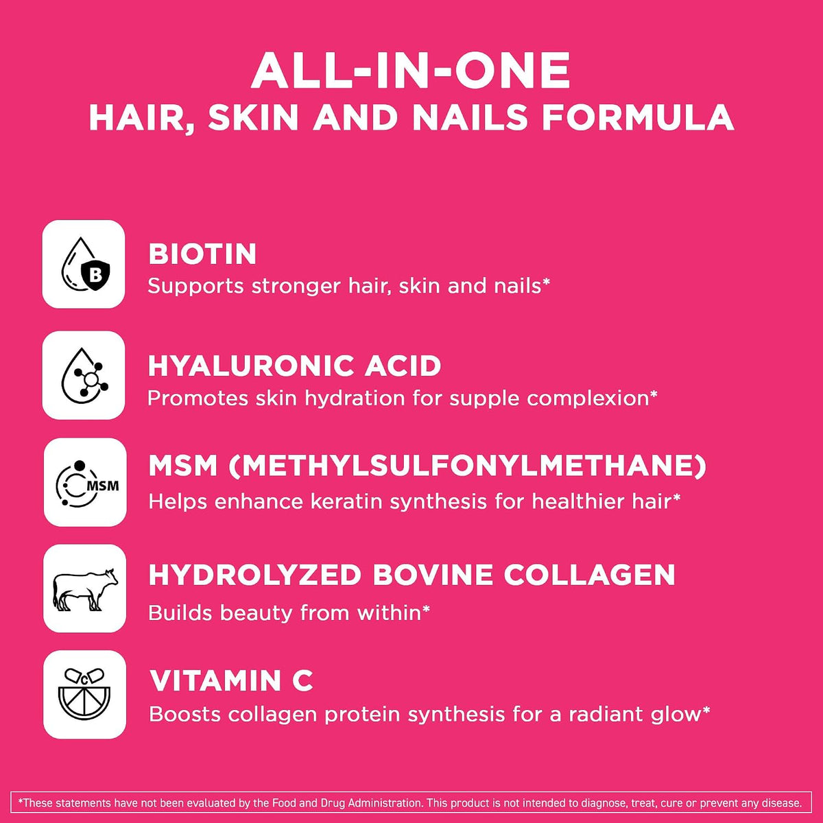 Vital Vitamins Biotin Complex Capsules + NAD+ Supplement