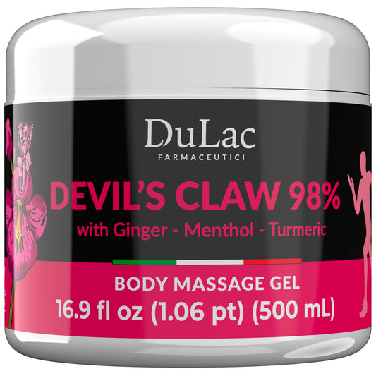 Dulac - Devil's Claw 98% Cream Maximum Strength 16.9 Fl Oz, Natural Joint and Muscle Comfort Cream, Enriched with Menthol for Cool Effect DULÀC FARMACEUTICI 1982Buy Supplements Australia