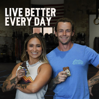 Earth Fed Muscle Friends with Benefits Chocolate Peanut Butter Grass Fed Whey Protein Bars | 15g Protein Snack | Gluten Free, Non-GMO, All-Natural Peanut Butter Energy | 2.12 oz Bars (10 Count)
