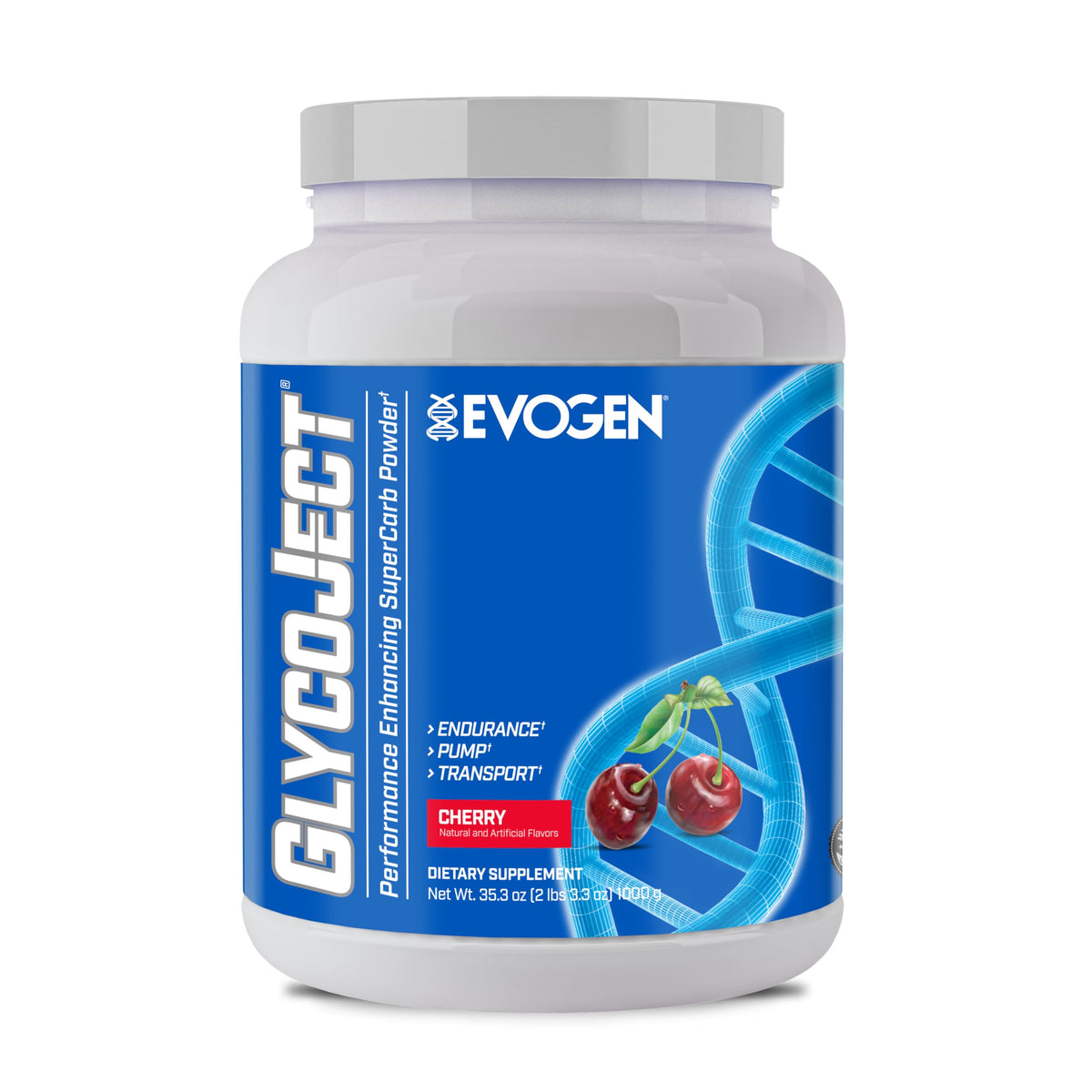 Evogen GlycoJect Karbolyn Super Carb Powder | Unflavored | 37 Servings | Fast-digesting fuel with citrulline malate for rapid glycogen replenishment, endurance, muscle pumps and recovery