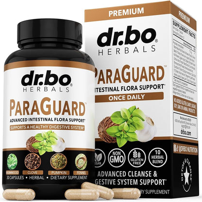 ParaGuard Cleanse Detox Pills - Intestinal Guard Formula Supplement with Black Walnut Wormwood Clove & Oregano Pills - Adults Natural Herbal Intestine Body Gut Cleanser Adults Complete Kit 30 Capsules