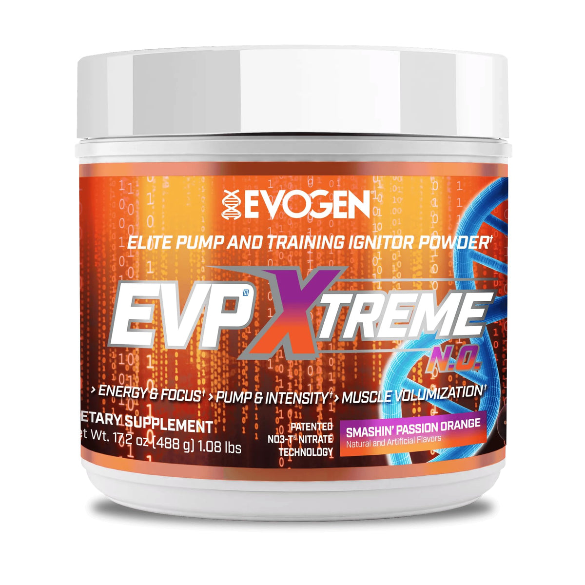 Evogen EVP Xtreme NO Pre-Workout for Men & Women | Sour Candy | 40 Servings | Arginine nitrate, L-citrulline, beta-alanine, creatine and coconut water; caffeine and yohimbe for energy and pumps