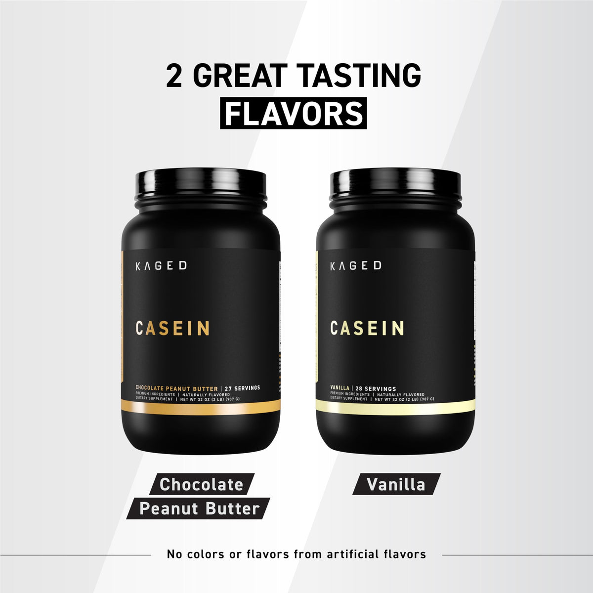 Kaged Premium Casein Protein Powder | Vanilla | Micellar Casein | Banned-Substance Free Supplement, Build Muscle, Recover Faster | Kasein | 28 Servings