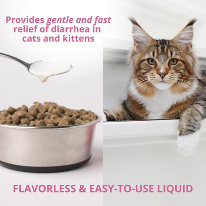 Under the Weather Cat Diarrhea Medicine with Pectin and Kaolin | Fast Acting Anti Diarrhea Liquid for Cats | Soothe Your Pet's Upset Stomach - 4 oz Bottle