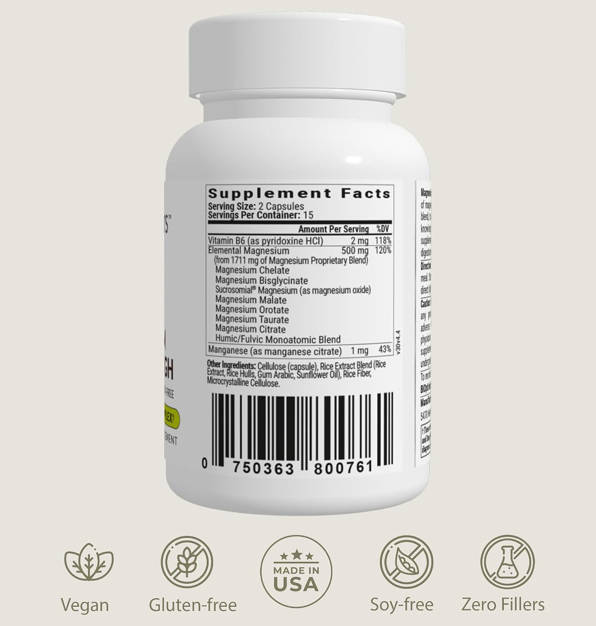 BiOptimizers Magnesium Breakthrough 4.0, (30 Capsules) & MassZymes 4.0, (120 Capsules) - Natural Sleep, Brain, and Digestive Health Support Supplement Bundle