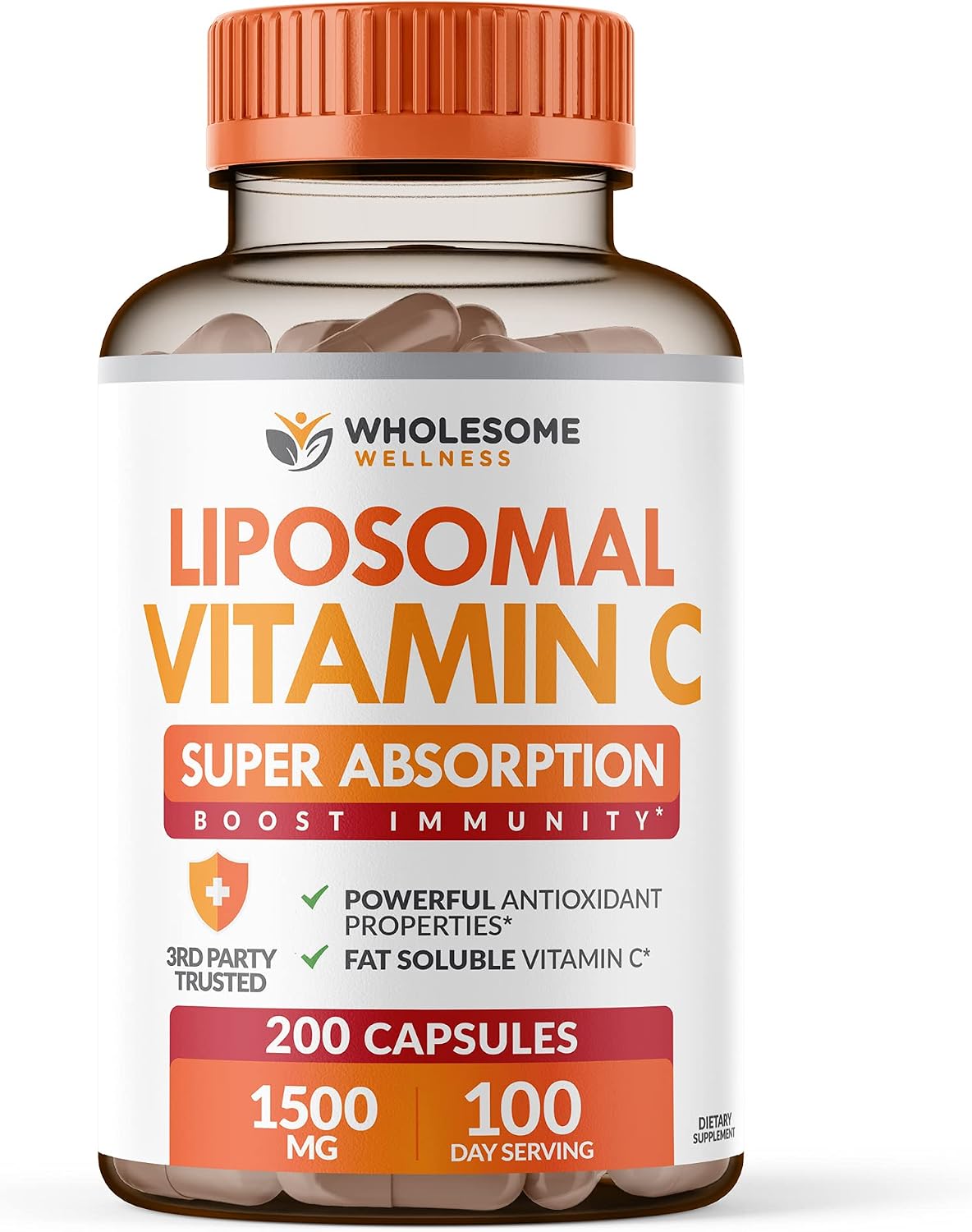 Wholesome Wellness Liposomal Vitamin C Capsules + Multi Collagen Protein Powder Hydrolyzed Bundle