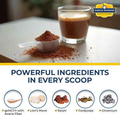 Simple Promise SlimBliss - Sugar Free Coffee Creamer with MCT Oil Powder - Supports Metabolism, Energy, and Digestion - MCT Powder for Coffee, Keto Coffee Creamer, Healthy Mocha Creamer - 30 Servings