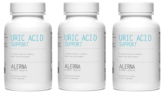 Alerna Kidney Health Uric Acid Support Supplement – Tart Cherry, Celery Seed, Turmeric, Quercetin – 60 Vegetarian Tablets (Pack of 3) Alerna Kidney HealthBuy Supplements Australia