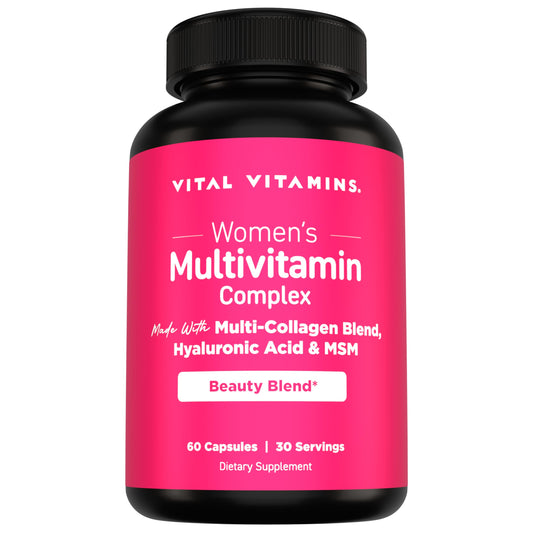 Vital Vitamins Women's Multivitamin Complex bottle on a white background
