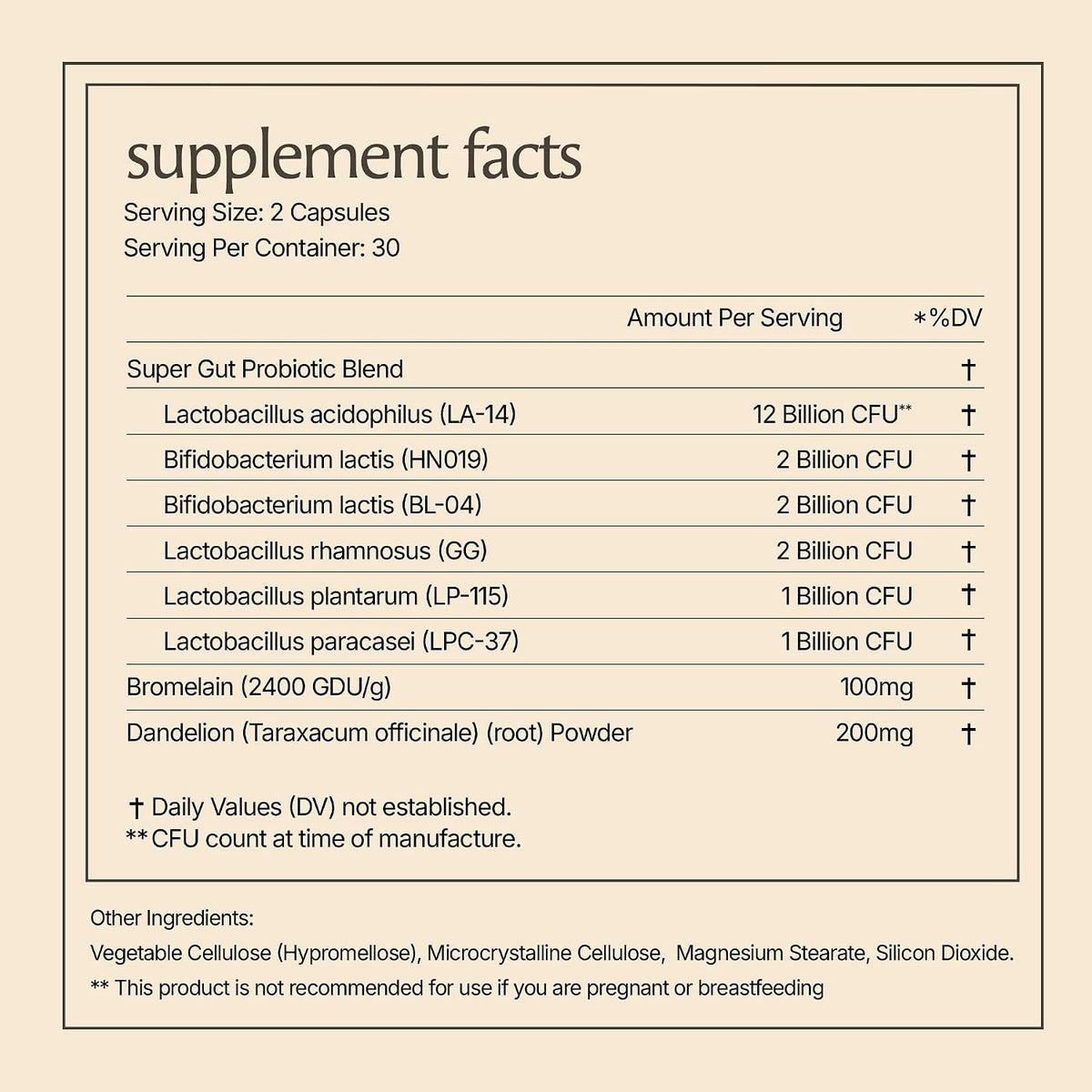 Paulina FITNESS Reset Daily Probiotic + Prebiotic Gut Reset for Women | Plant Digestive Enzymes Support Bloating Relief, Weight Management & Gut Health, Vegan, Unflavored, 30-Day Supply