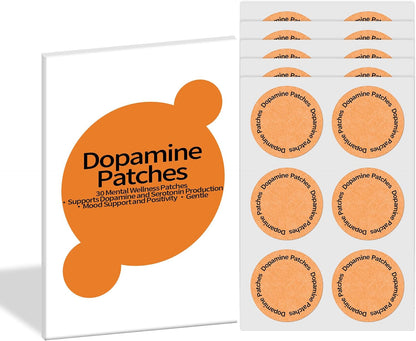 ANSUE Dopamine Patches – 30 Vegan Mood Support Patches – Daily Mental Wellness, Motivation & Positivity – Promotes Natural Dopamine and Serotonin Balance for Clarity & Energy