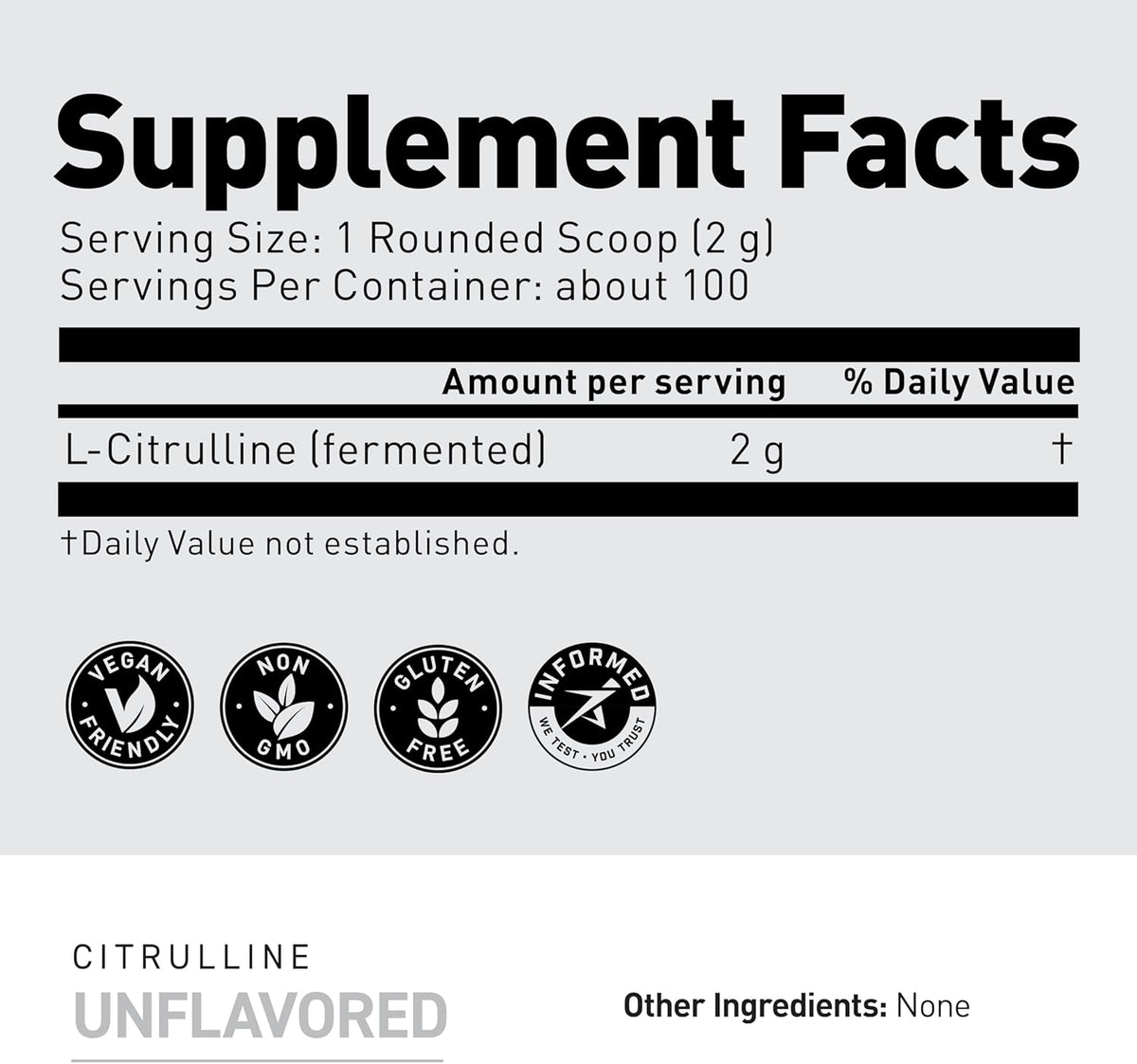 Kaged L-Citrulline Powder | Nitric Oxide Booster | Enhanced Pumps | Improve Muscle Vascularity | Supplements for Men & Women | Unflavored | 100 Servings