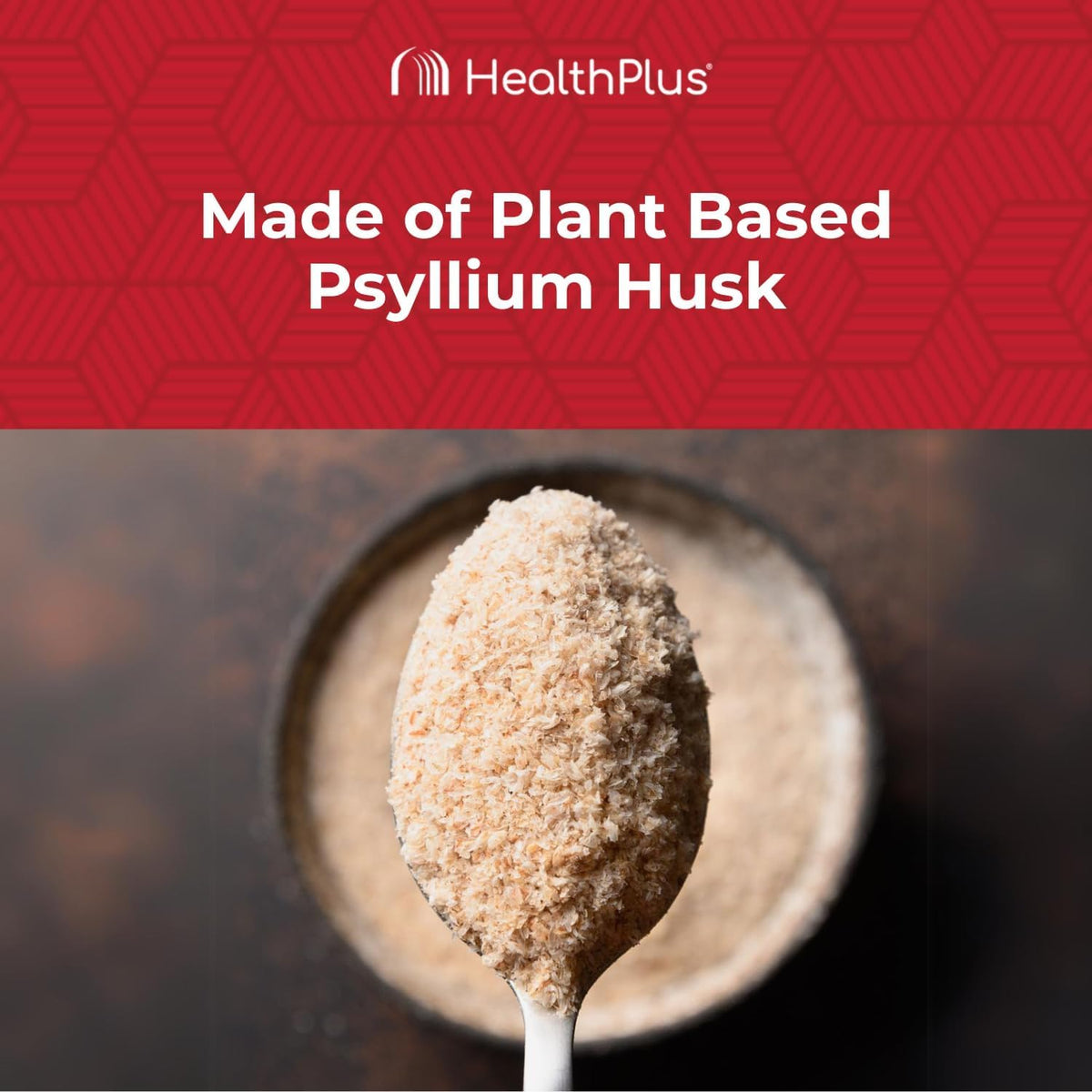 Health Plus Colon Cleanse Psyllium Husk Fiber Powder, 12 oz, 48 Servings | Gluten free daily fiber powder; supports the body's natural detoxification process, regularity, and digestive wellness