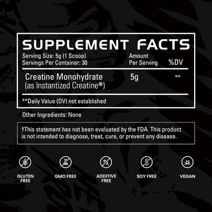 Gains in Bulk Instantized Creatine Monohydrate, Unflavored, 100 Servings