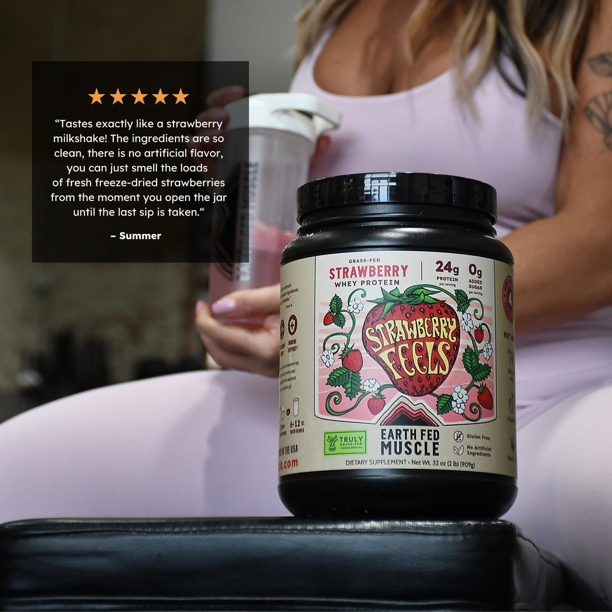 Earth Fed Muscle Whey Back Vanilla Irish Grass Fed Whey Protein Isolate | 25g protein per scoop, Third-Party Certified. Smooth vanilla, zero artificial sweeteners. Cold-processed in Ireland.