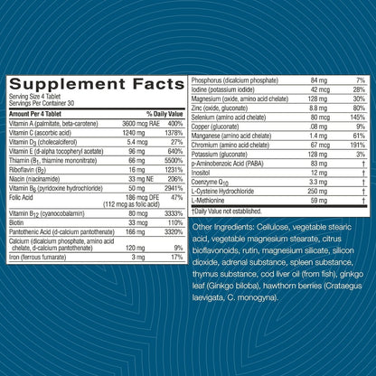 Nature's Sunshine Mega-Chel, 120 Tablets, Complete Vitamin with Powerful Antioxidants, Herbs, Vitamins, Minerals, and Amino Acids That Support The Circulatory System