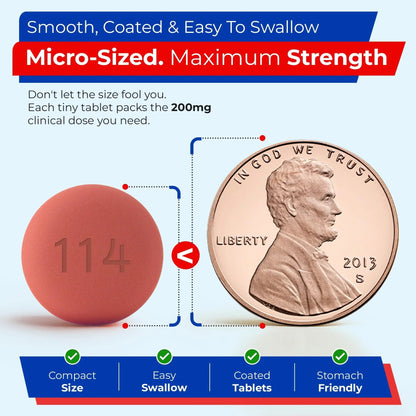 TIME-Cap Labs 200 Tablets Ibuprofen 200mg Coated - Pain Reliever & Fever Reducer (NSAID) for Adults, Helps with Headache, Back Pain, Muscle Aches, Toothaches, Menstrual Cramps & Minor Arthritis Pain TIME-CAP LABS, INC.Buy Supplements Australia