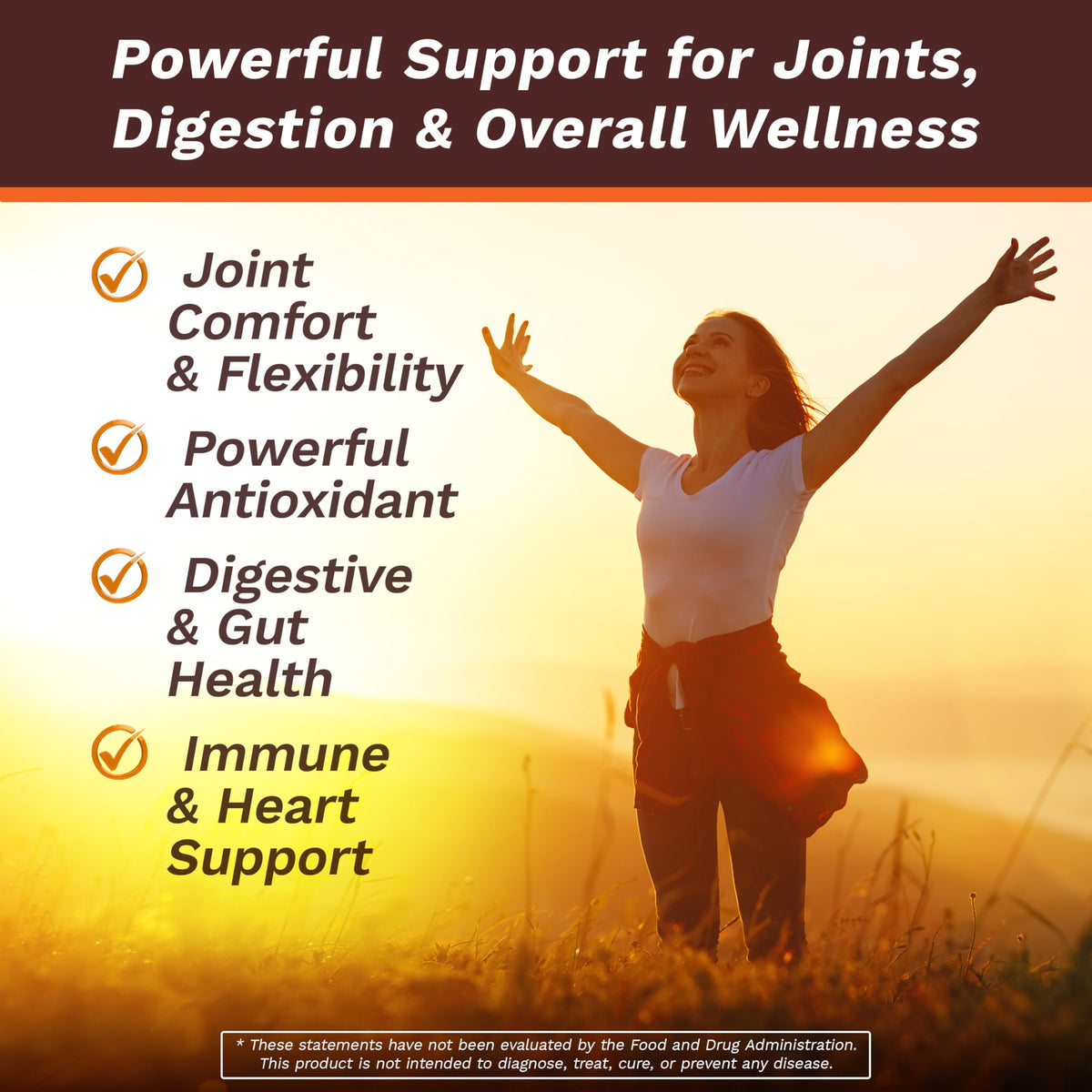 Life's Fortune Organic Turmeric Curcumin with Black Pepper and Ginger, Enhanced Absorption, Extra Strength Supplement, Joint & Immune Support, Non-GMO, 180 Cap - 2250mg