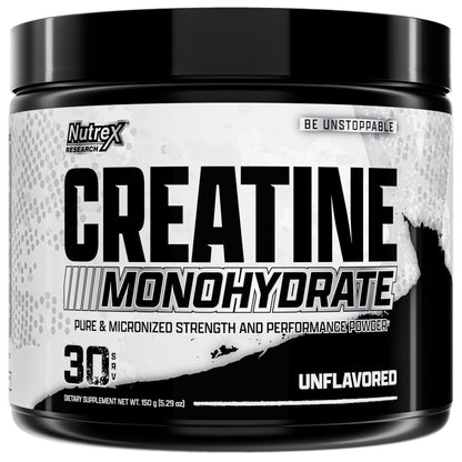 Nutrex Research Micronized Creatine Monohydrate Powder - 200 Servings (1KG) Pure, Unflavored Creatine Monohydrate Supplement for Muscle Gain, Strength and Performance, 5G Per Serv (2.2lbs)