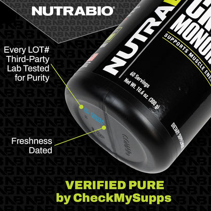 NutraBio Beta Alanine Pre-Workout Supplement - Beta Alanine Powder- 360g Powder