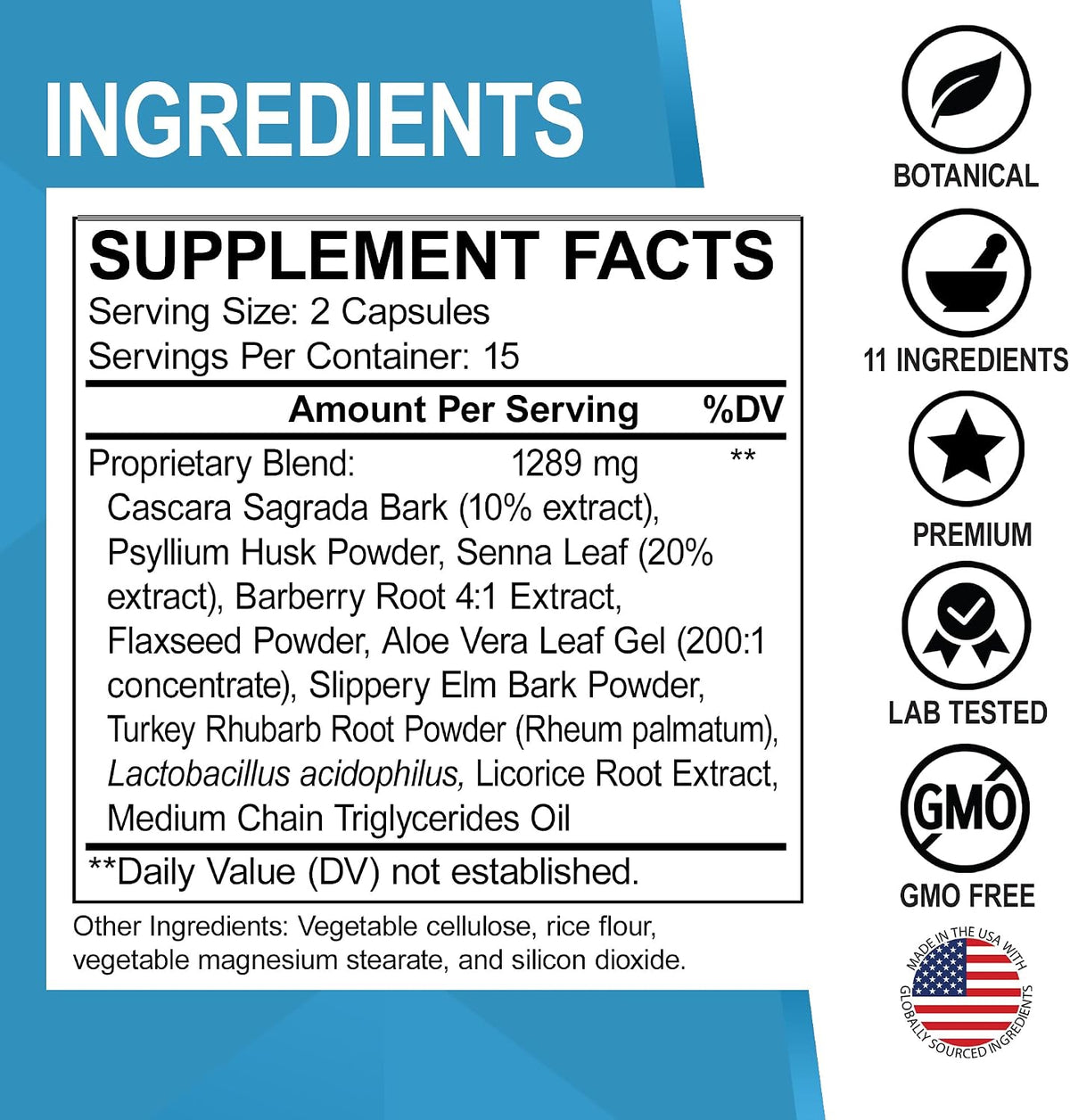 Colon Cleanser Detox for Weight Flush - 15 Day Colon Cleanse Pills & Probiotic - Fast Natural Laxative, Constipation Relief, Bowel Movement Supplements for Intestinal Stomach Bloating Gut Loss Support