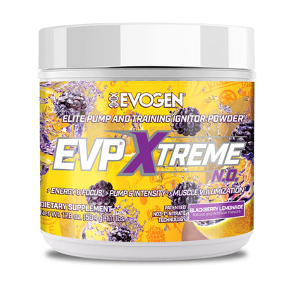 Evogen EVP Xtreme NO Pre-Workout for Men & Women | Sour Candy | 40 Servings | Arginine nitrate, L-citrulline, beta-alanine, creatine and coconut water; caffeine and yohimbe for energy and pumps