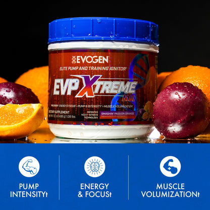 Evogen EVP Xtreme NO Pre-Workout for Men & Women | Sour Candy | 40 Servings | Arginine nitrate, L-citrulline, beta-alanine, creatine and coconut water; caffeine and yohimbe for energy and pumps
