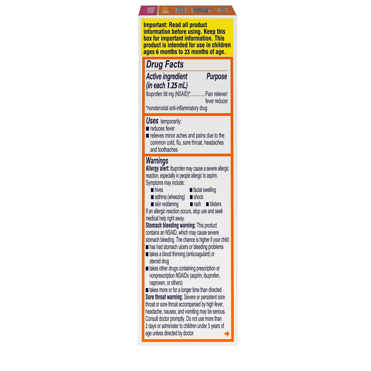 Concentrated Motrin Aspirin, 0.5 Fluid Ounce MotrinBuy Supplements Australia