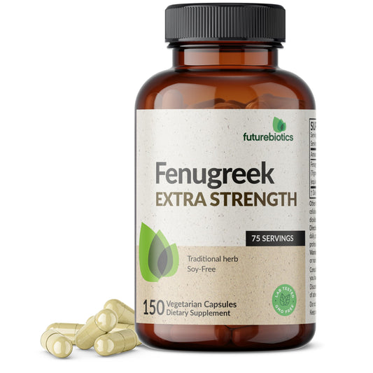 Futurebiotics Fenugreek Extra Strength Supports Overall Good Health & Well-Being, Non-GMO, 150 Vegetarian Capsules